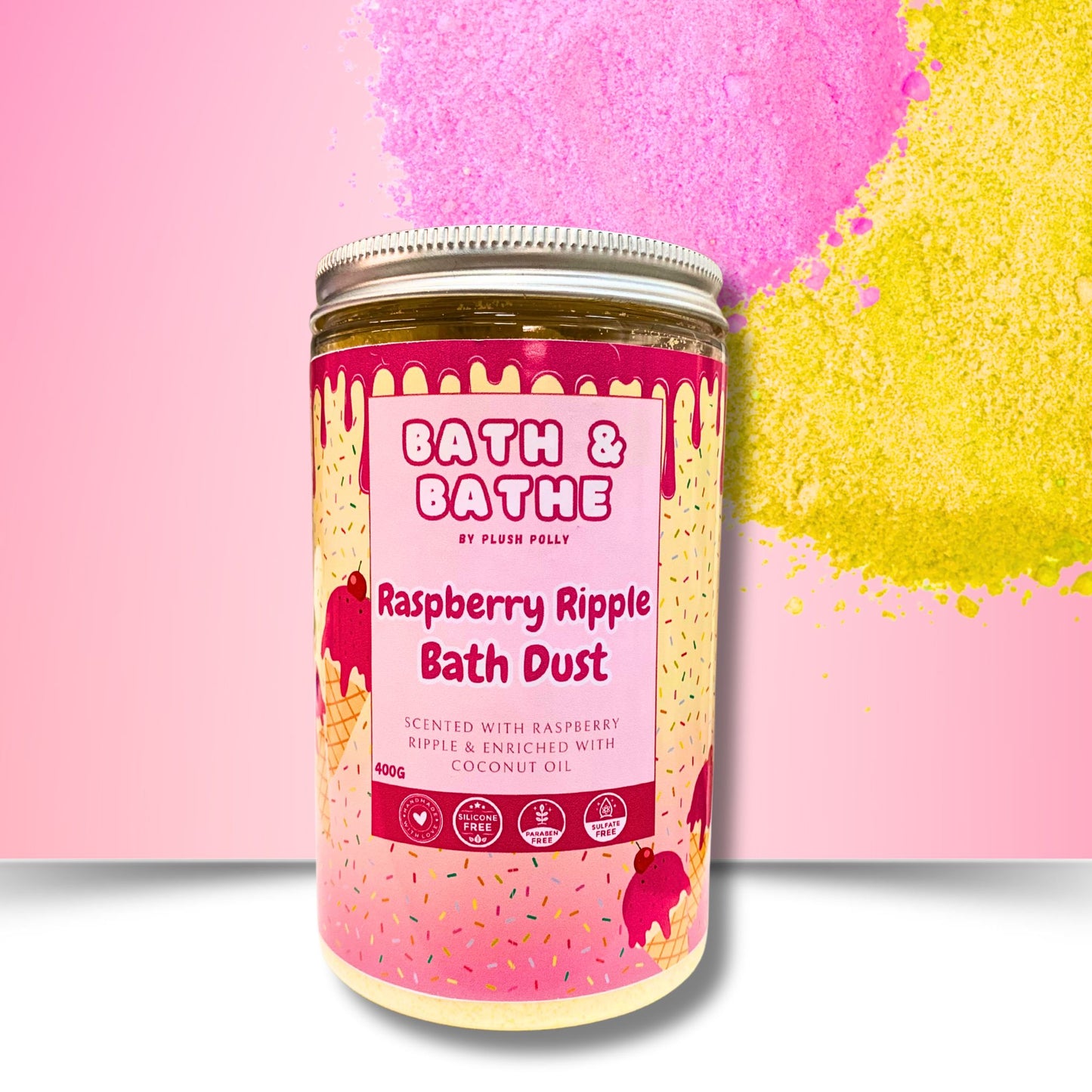 Raspberry Ripple Bath Dust