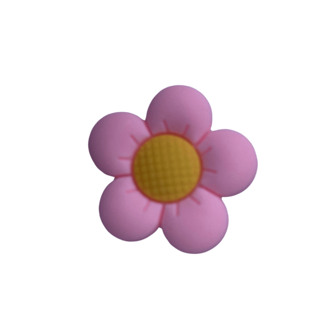 Baby Pink Flower Croc Charm