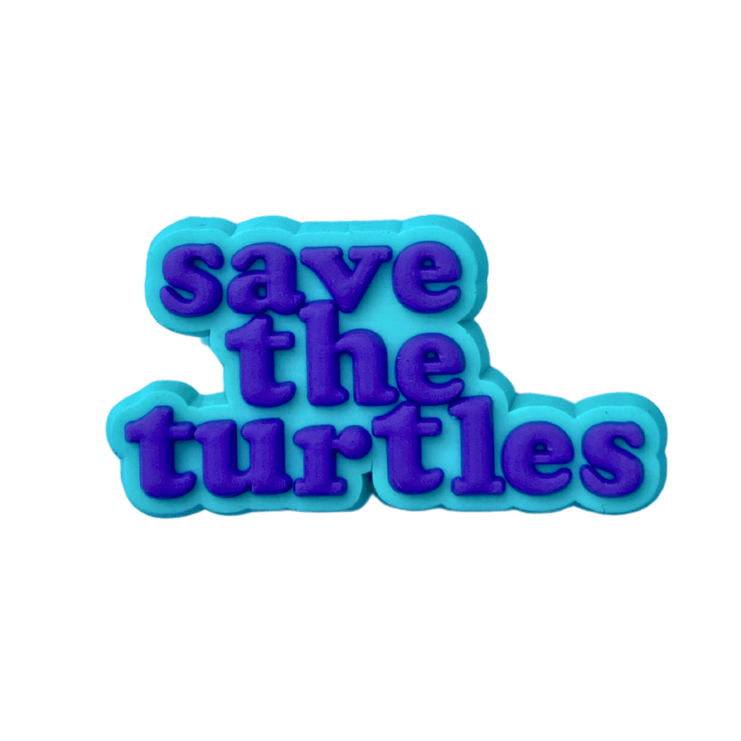 Save the Turtles Croc Charm