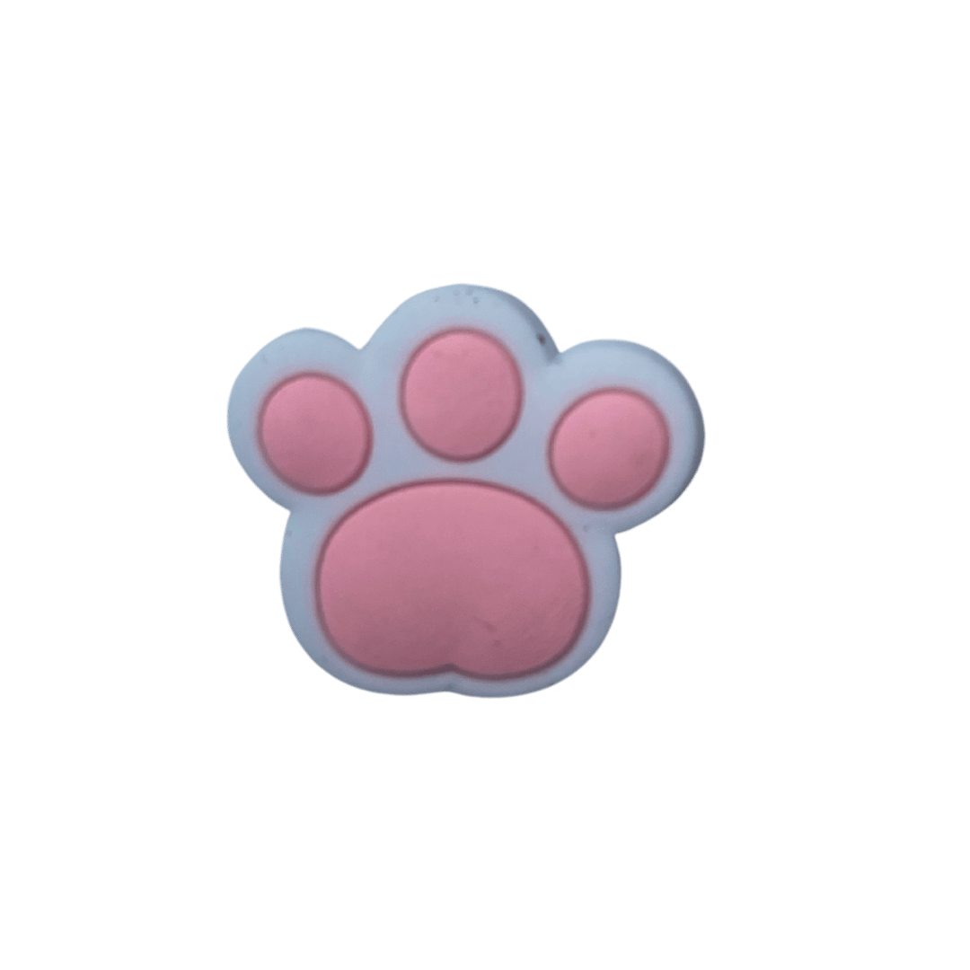 Pink Paw Croc Charm