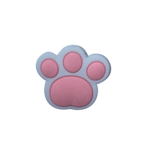 Pink Paw Croc Charm