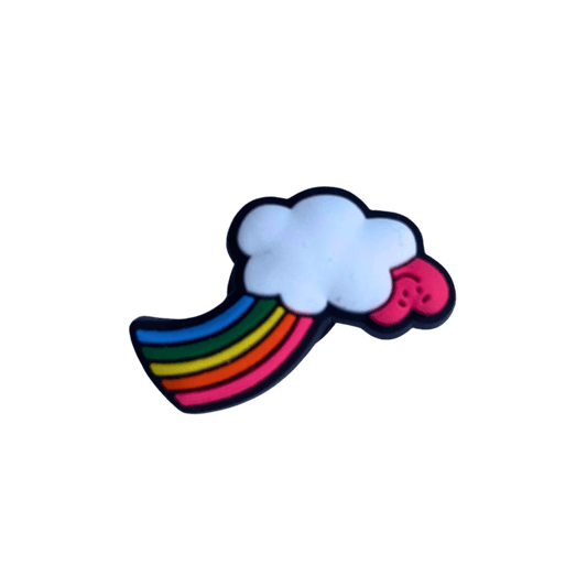 Rainbow Cloud Croc Charm