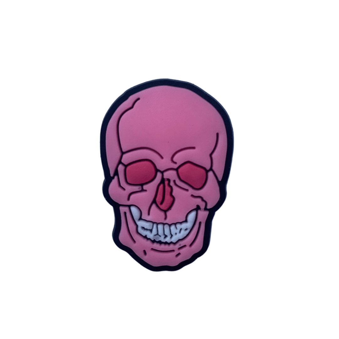 Pink Skull Croc Charm