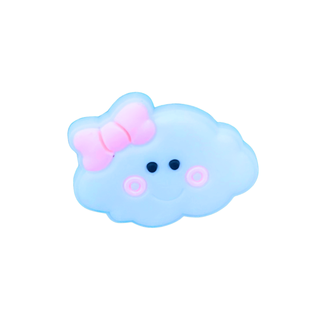 Cloud with Bow Croc Charm