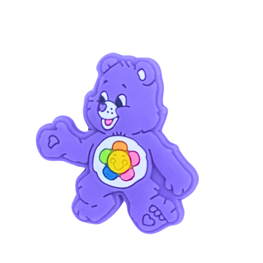 Purple Care Bear Croc Charm