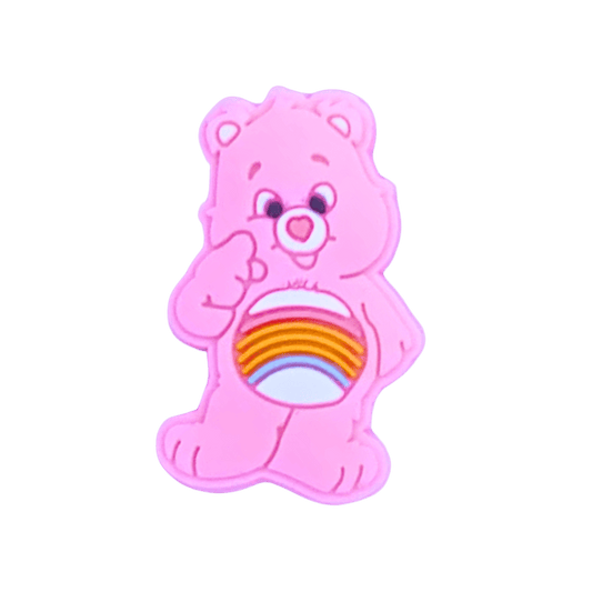 Pink Care Bear Croc Charm