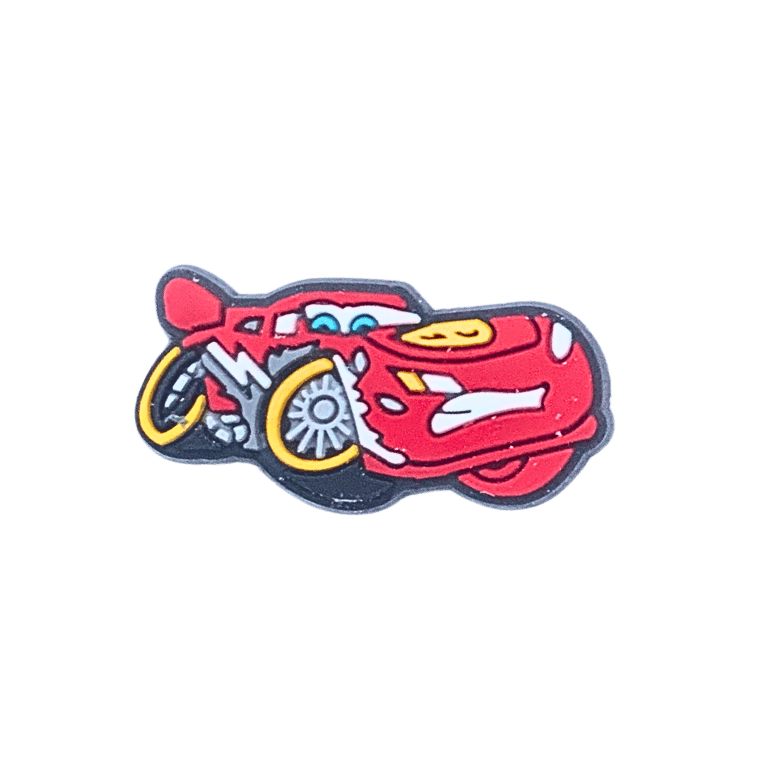 Lightning McQueen Car Croc Charm