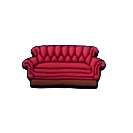 Red Couch Croc Charm