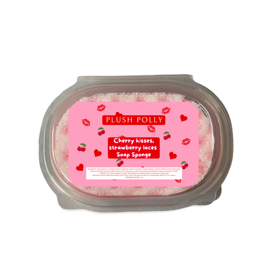 Cherry kisses, Strawberry laces Soap Sponge