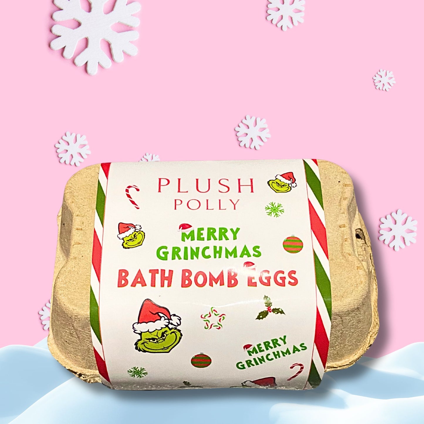 Grinchmas bath eggs.